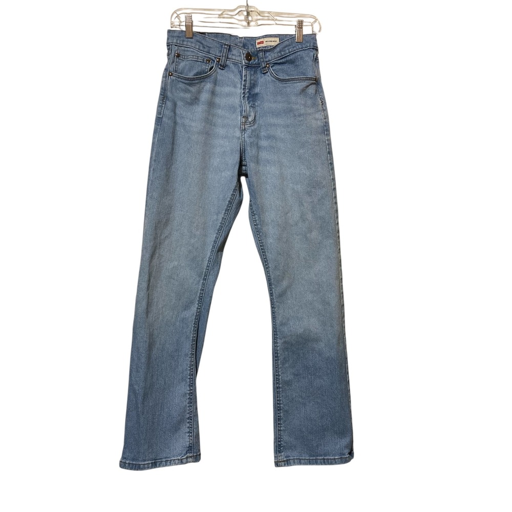 Wrangler Relaxed Boot Jeans Mens 29x30 Light Wash Blue Denim